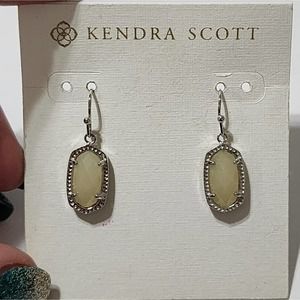 Kendra scott Lee earrings in silver‎ and drusy new